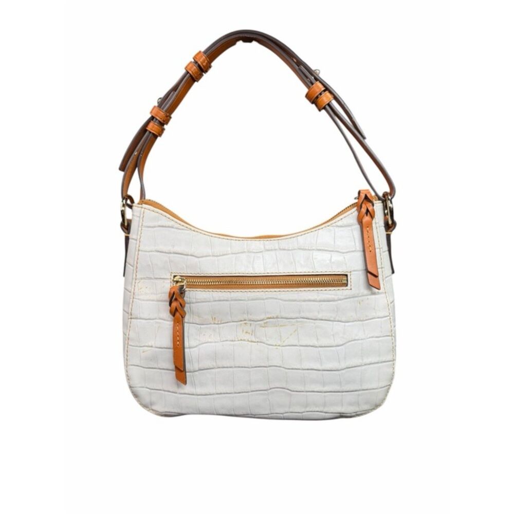 Dooney & Bourke Croco Embossed Small Kiley Hobo Bag READ CONDITION - Picture 3 of 12